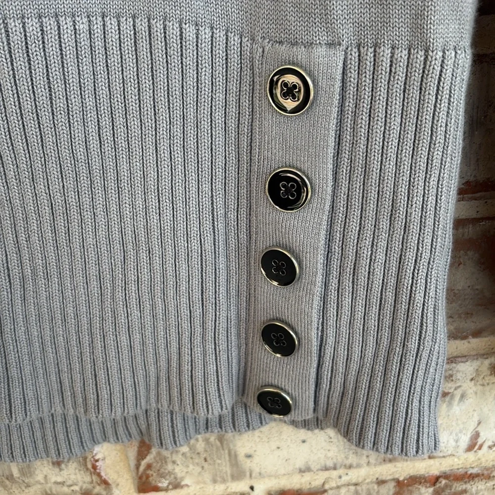 White‎ House Black Market Light Gray Cowl Neck Sweater